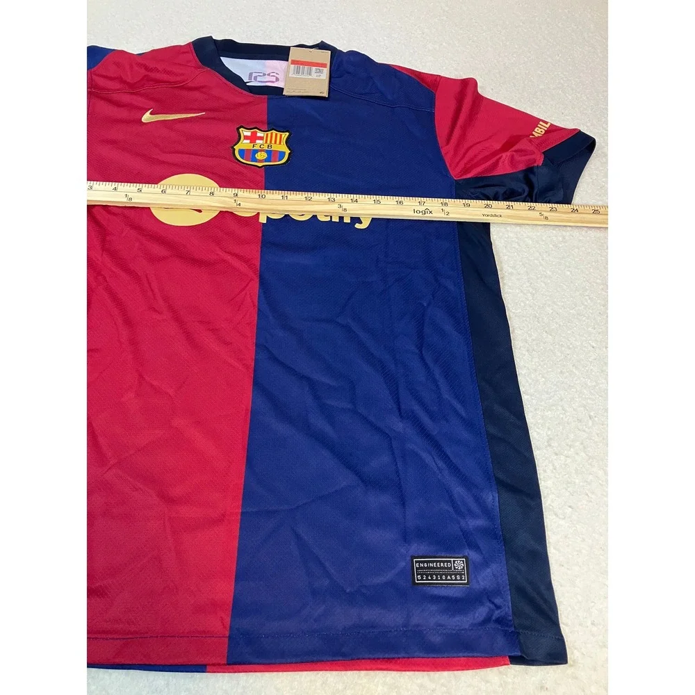 Nike FC Barcelona 2024/25 Home Jersey Lamine Yamal 19 Mens Size Large FN8796-455